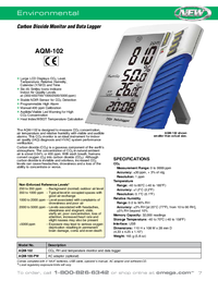 Thumbnail of document Data Sheet - AQM-102 Carbon Dioxide Monitor & Data Logger with LCD Display